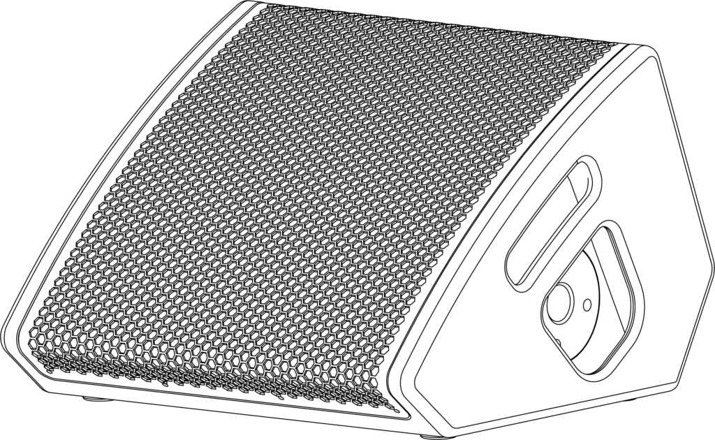 A black background with a white circle in the middle.
